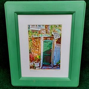 Nels Johnson Framed Photo Blue Heaven Showers 15.5 X 18.5" Artist Signed #34/250